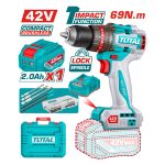Total Compact Brushless Cordless Impact Drill 42V