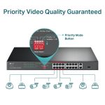 TP-Link 16-Port 10/100 Mbps + 2-Port Gigabit Rackmount Switch with 16-Port PoE+ - Image 5