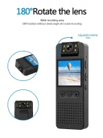 L12 Mini Body Camera WiFi Video Recorder Wearable Night Vision - Image 3